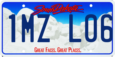 SD license plate 1MZL06