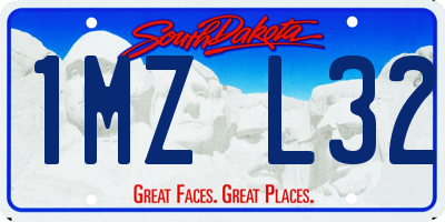 SD license plate 1MZL32
