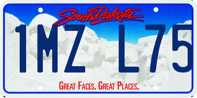 SD license plate 1MZL75