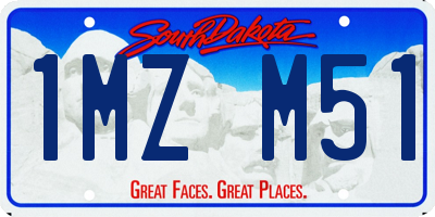SD license plate 1MZM51