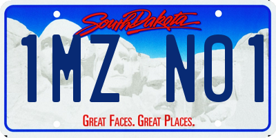 SD license plate 1MZN01