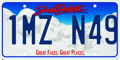 SD license plate 1MZN49