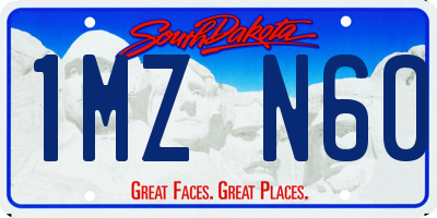 SD license plate 1MZN60