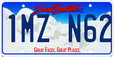 SD license plate 1MZN62