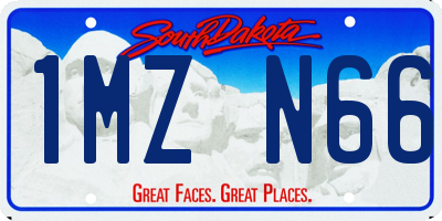 SD license plate 1MZN66