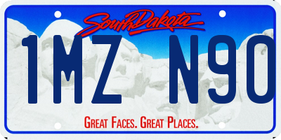 SD license plate 1MZN90