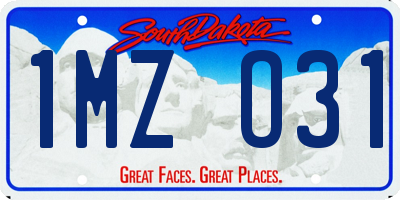 SD license plate 1MZO31