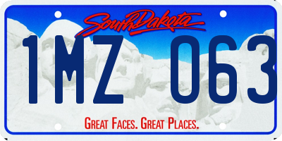 SD license plate 1MZO63