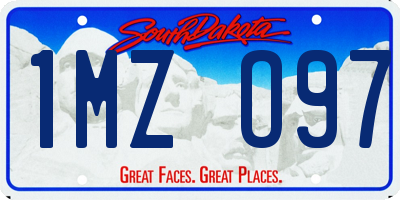 SD license plate 1MZO97