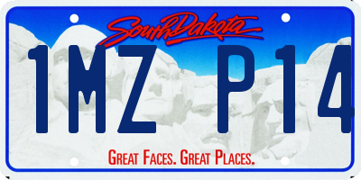 SD license plate 1MZP14