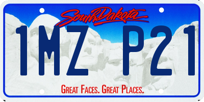 SD license plate 1MZP21