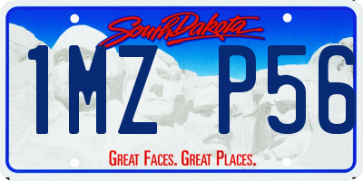 SD license plate 1MZP56