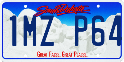 SD license plate 1MZP64