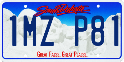 SD license plate 1MZP81