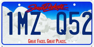 SD license plate 1MZQ52