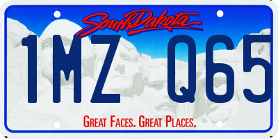 SD license plate 1MZQ65