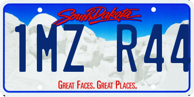 SD license plate 1MZR44