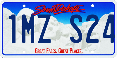 SD license plate 1MZS24
