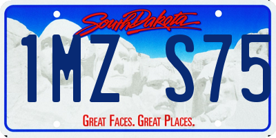 SD license plate 1MZS75