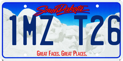 SD license plate 1MZT26