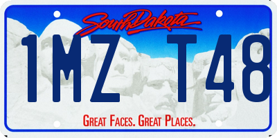 SD license plate 1MZT48