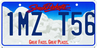 SD license plate 1MZT56