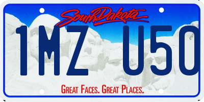SD license plate 1MZU50