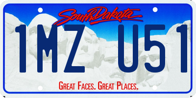 SD license plate 1MZU51