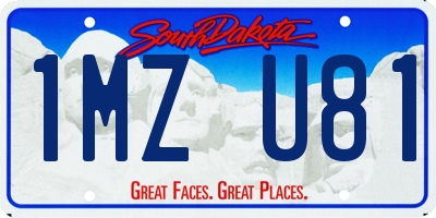 SD license plate 1MZU81