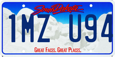 SD license plate 1MZU94