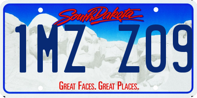 SD license plate 1MZZ09
