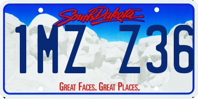 SD license plate 1MZZ36