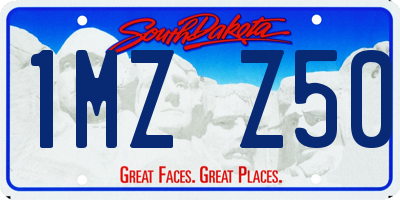 SD license plate 1MZZ50