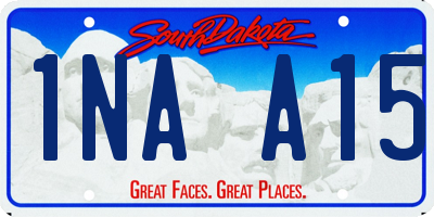 SD license plate 1NAA15