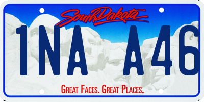 SD license plate 1NAA46