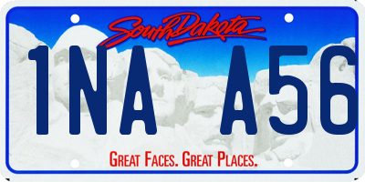 SD license plate 1NAA56