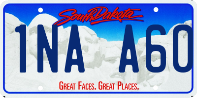 SD license plate 1NAA60