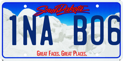 SD license plate 1NAB06