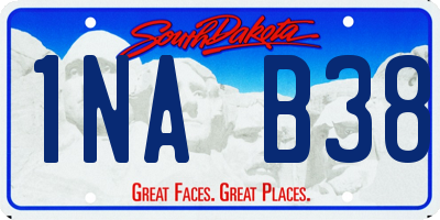 SD license plate 1NAB38