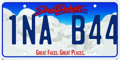 SD license plate 1NAB44