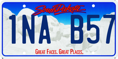 SD license plate 1NAB57