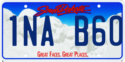 SD license plate 1NAB60