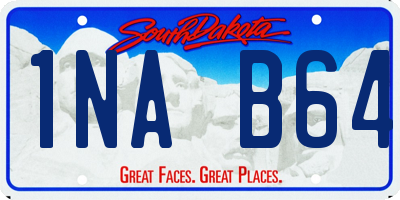 SD license plate 1NAB64