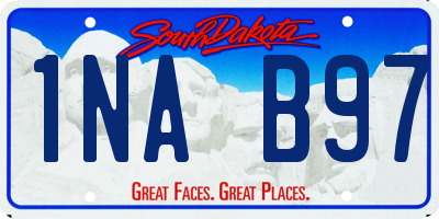 SD license plate 1NAB97