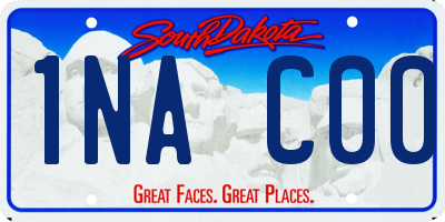 SD license plate 1NAC00