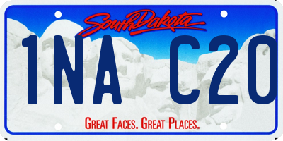 SD license plate 1NAC20
