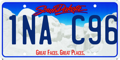 SD license plate 1NAC96