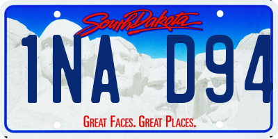 SD license plate 1NAD94