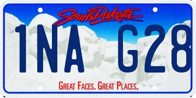SD license plate 1NAG28