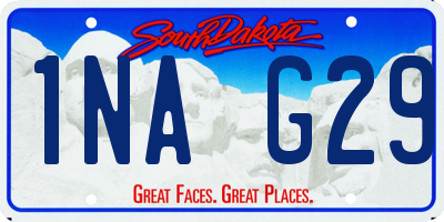 SD license plate 1NAG29
